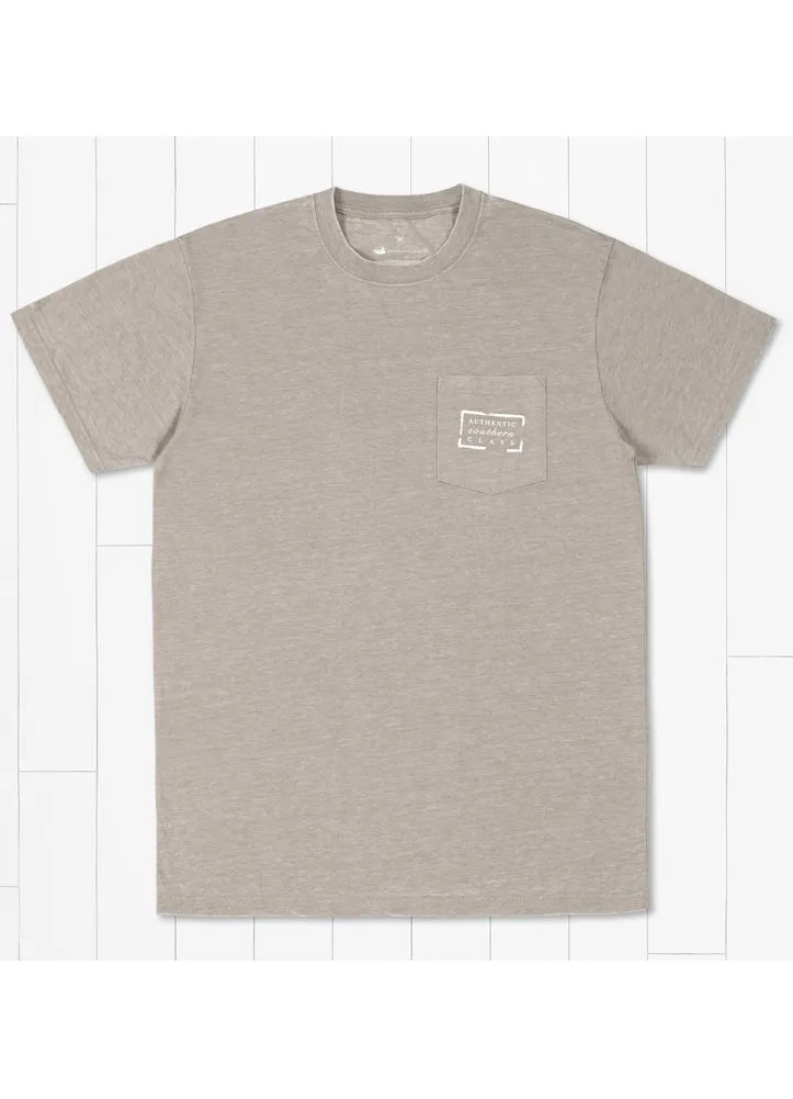 Seawash Tee Authentic in Burnt Taupe by Southern Marsh