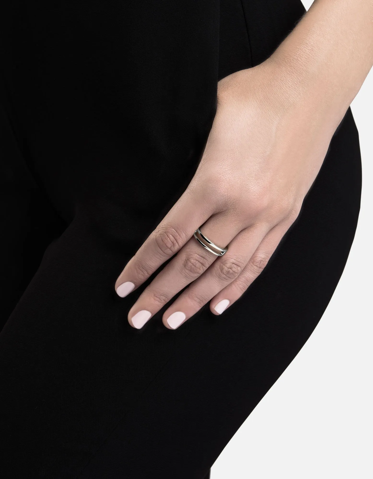 Split Layer Ring, Sterling Silver