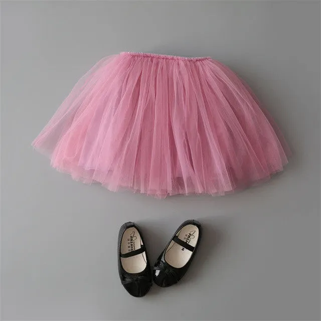 Summer Tulles Princess Girls Tutu Skirt Mini Kids Bottoms Baby Toddlers Clothes New 2016