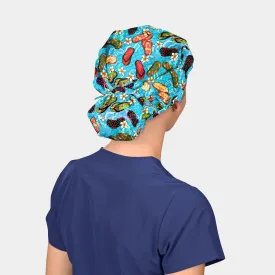 Summertime - Poppy Surgical Scrub Hats