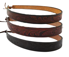 Taos Western 3/4" Leather Hatband