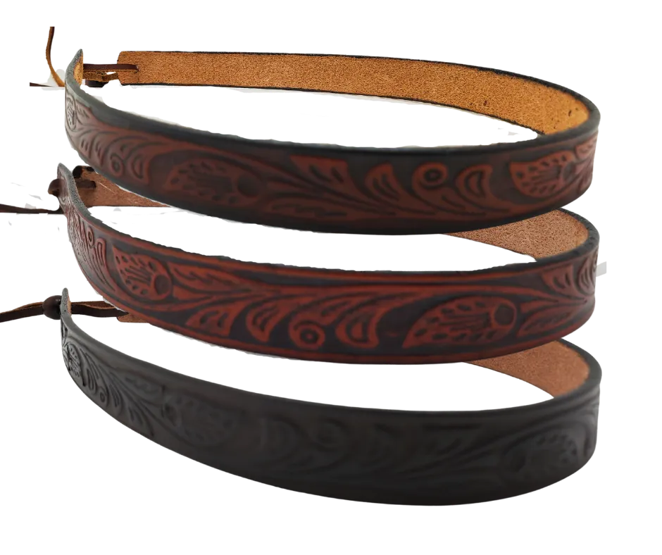 Taos Western 3/4" Leather Hatband