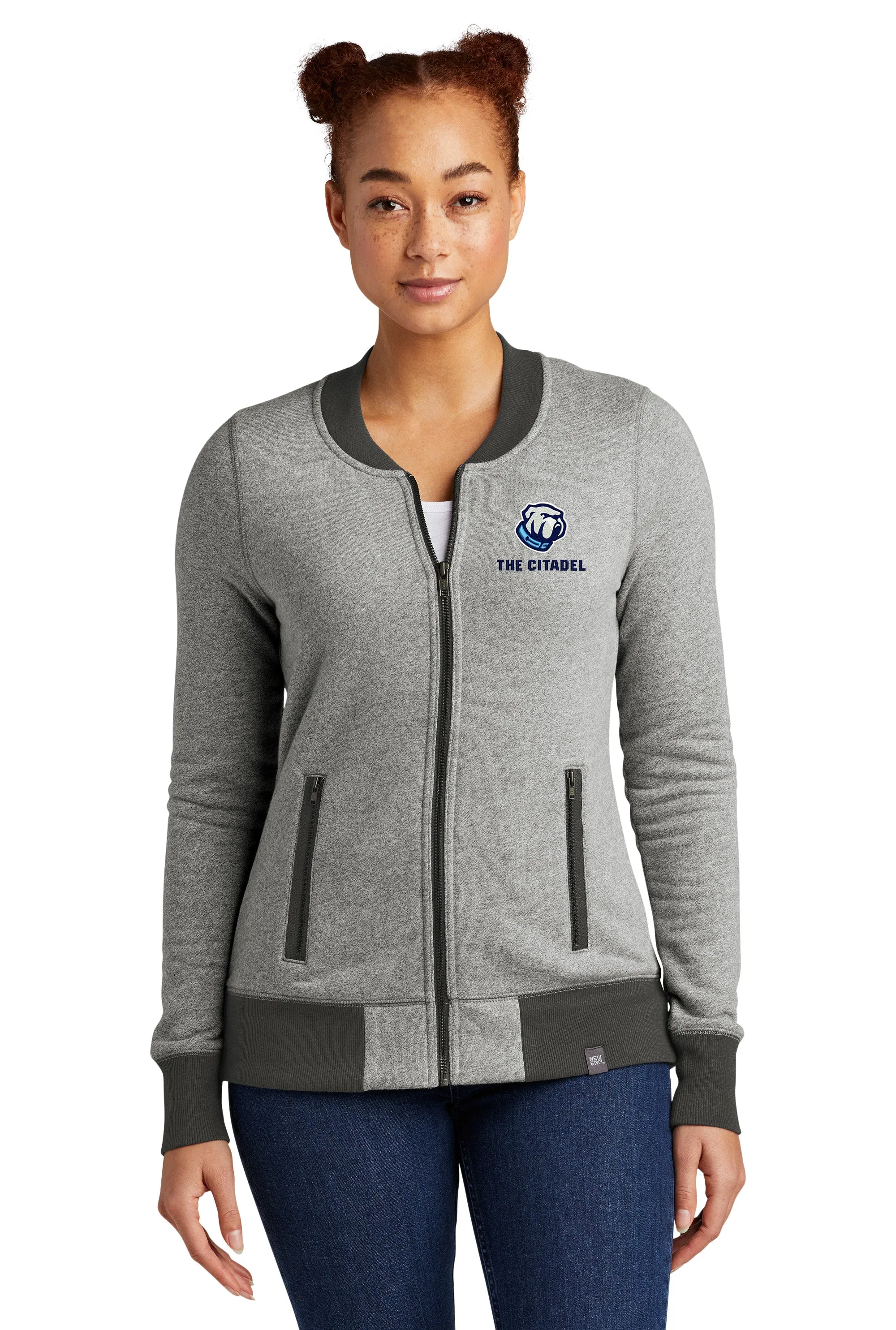 The Citadel Bulldog Ladies French Terry Baseball Full-Zip