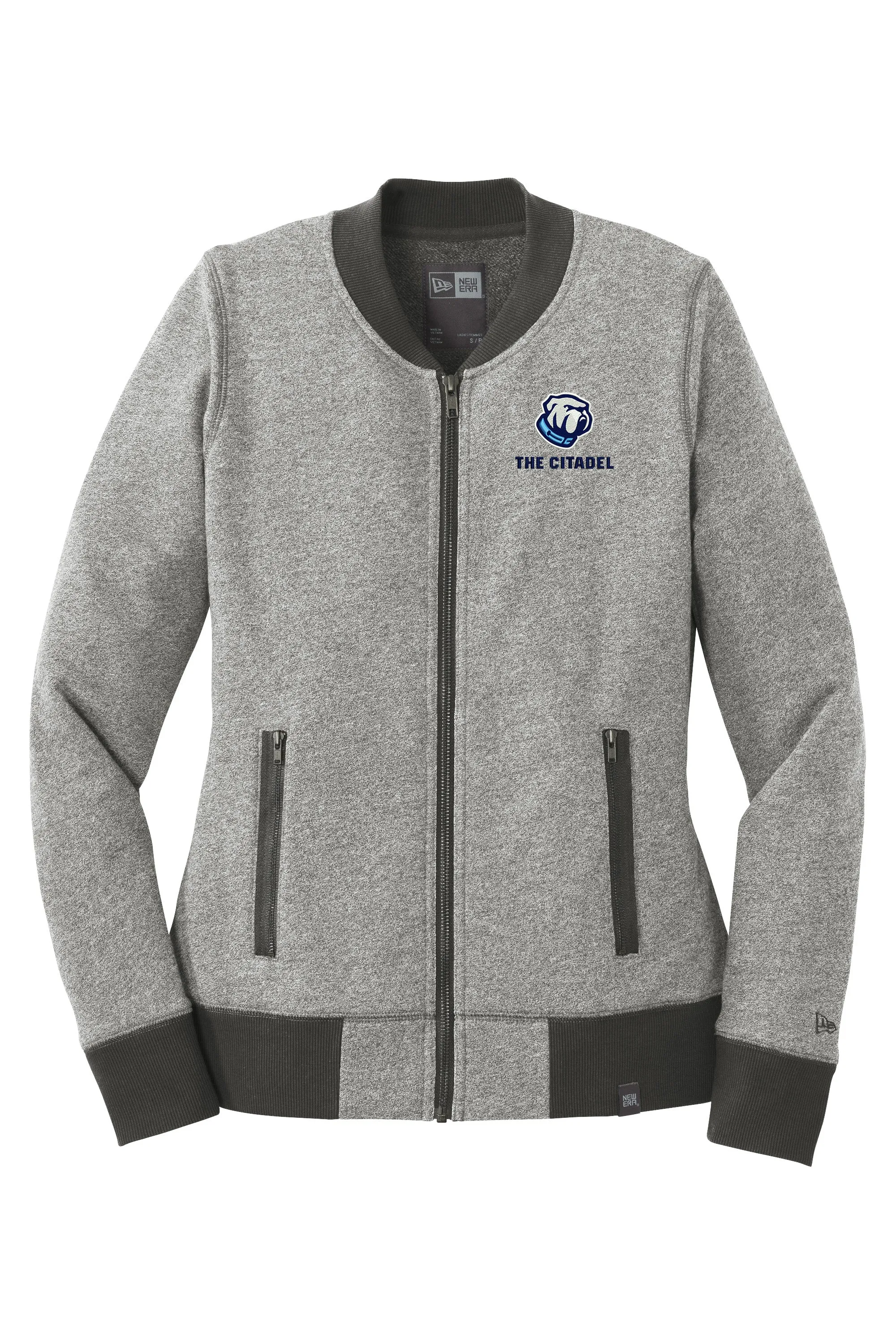 The Citadel Bulldog Ladies French Terry Baseball Full-Zip