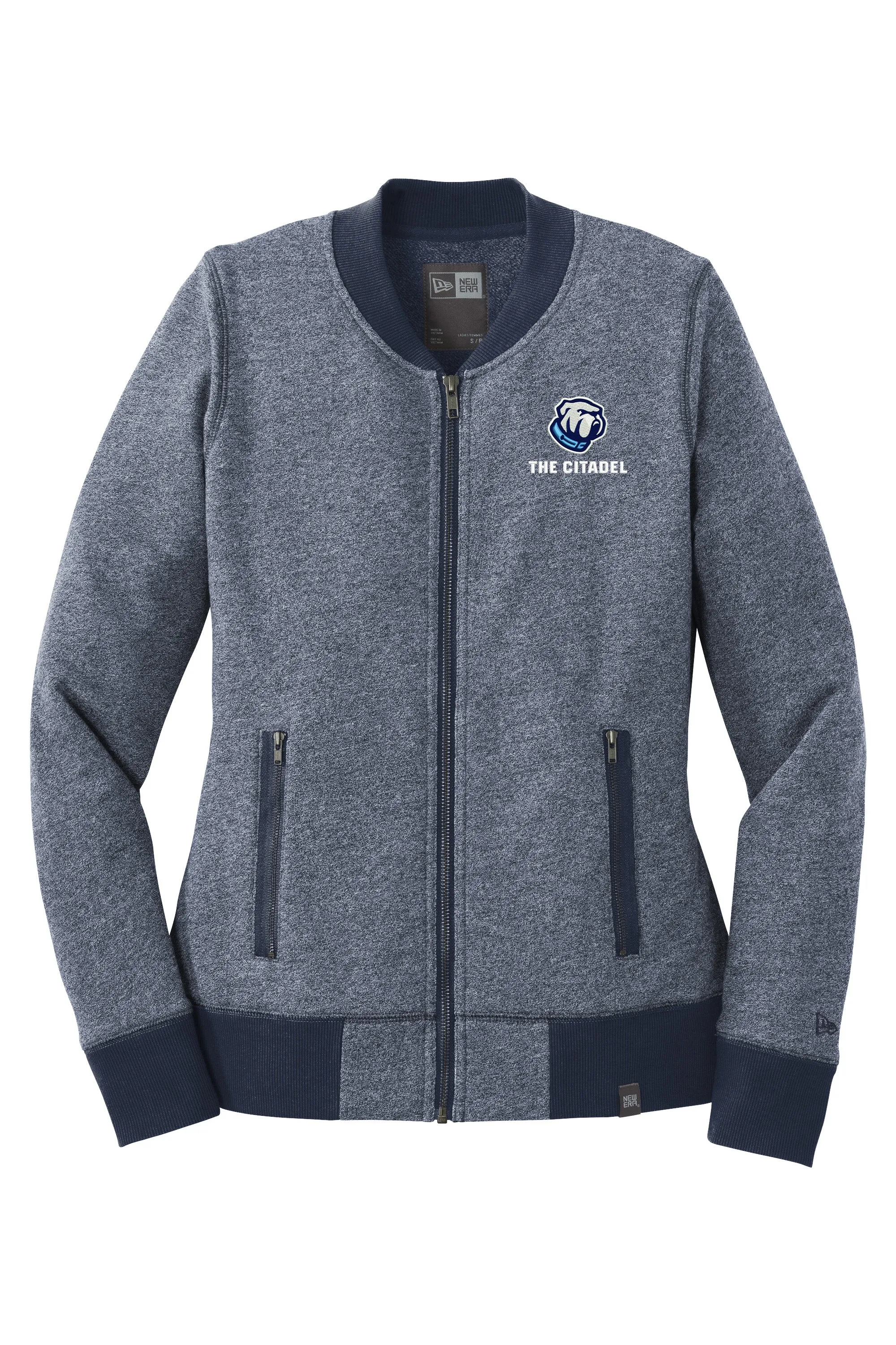 The Citadel Bulldog Ladies French Terry Baseball Full-Zip