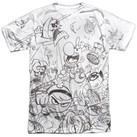 The Grim Adventures of Billy & Mandy Brawl Adult Sublimated T-Shirt