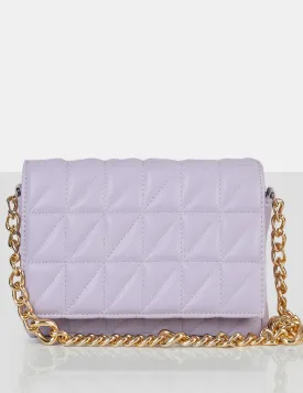 The Kahlo Lilac Gold Chain Shoulder Mini Bag