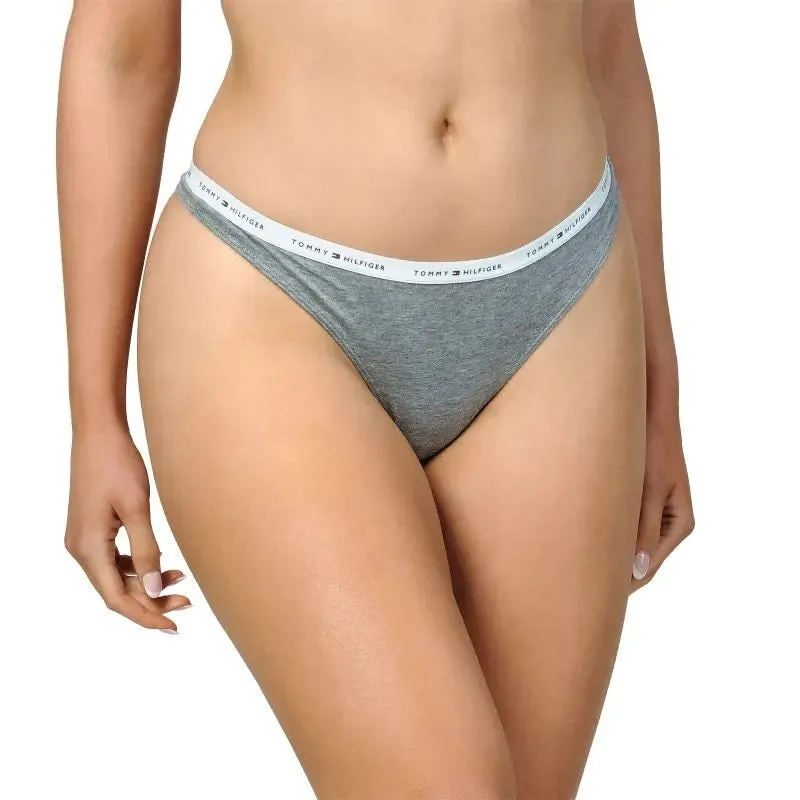 TOMMY HILFIGER Women’s 3 Cotton Thongs Underwear_Size XS