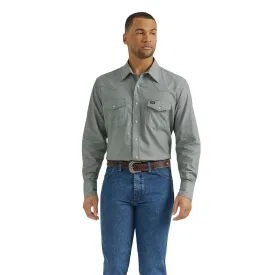 Top Men's SZN (112352646) - Wrangler® Western Long Sleeve Workshirt - Classic Fit - Green