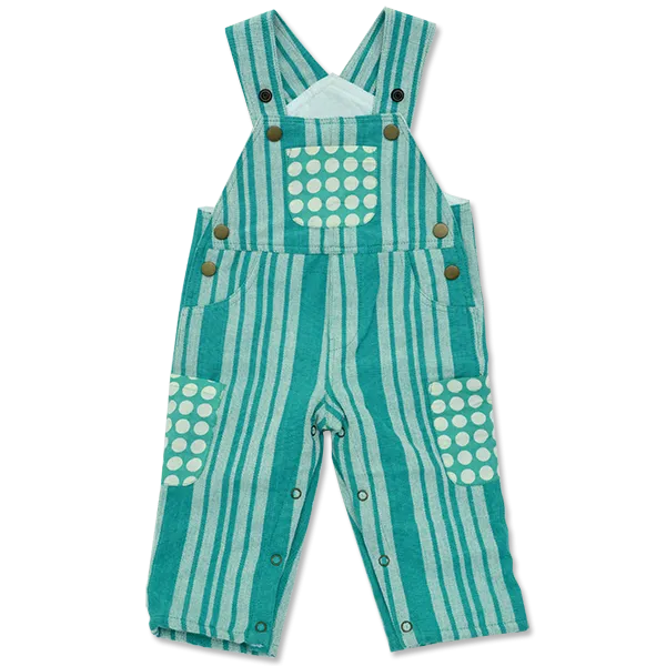 Turquoise Hand Loomed Overalls - SALE CLOTHING & KIDS