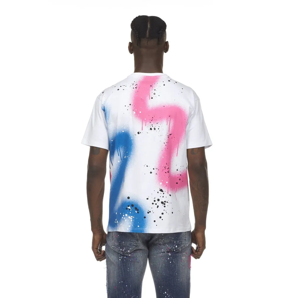 UNITY Dripping Tee - Royal/Fuchsia