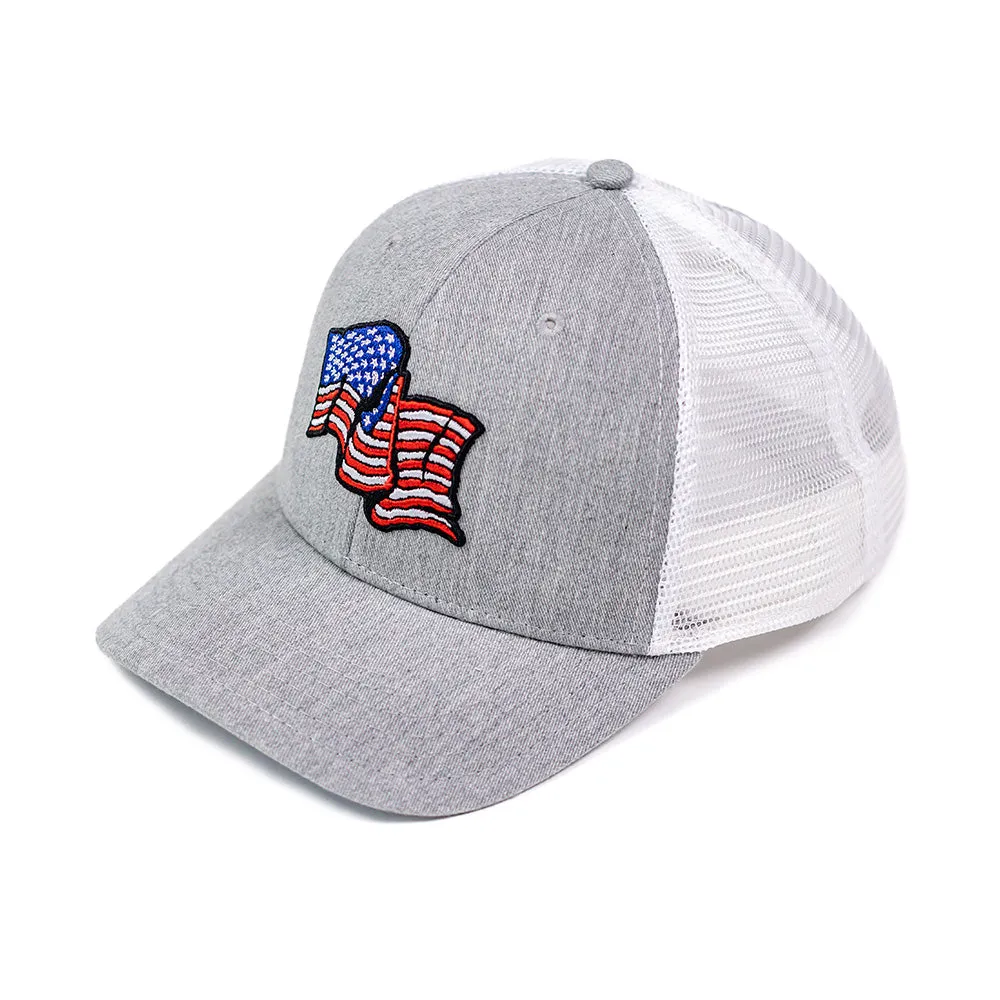 Valiant NH Hat- Heather Grey/White Mesh