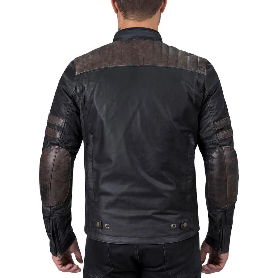 Viking Cycle Britannica Riding Leather Motorcycle Jacket for Men