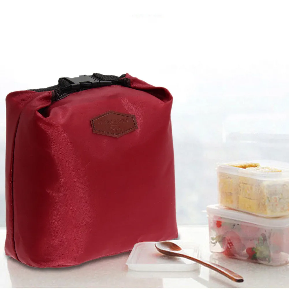 Waterproof Thermal Cooler Insulated  Lunch Bag Storage Portable Picnic Bags With Cloth 8.27*3.15*10.63 Inches 4 Corlors #LD789