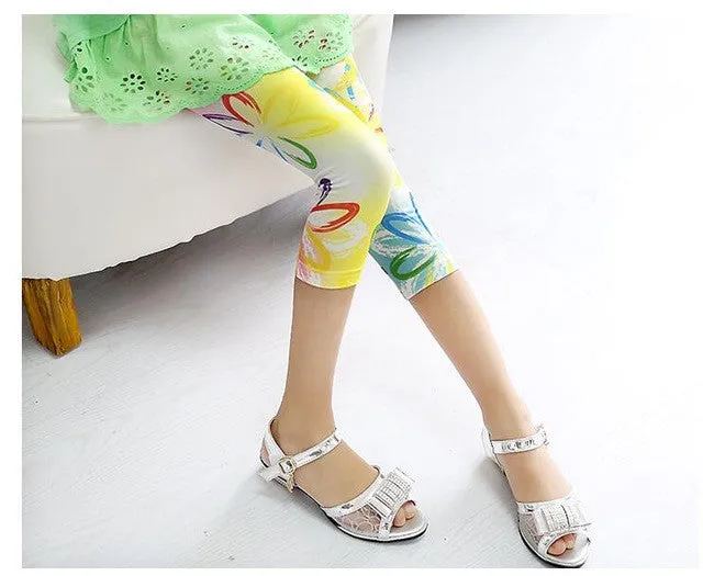 Ywstt Free shipping 2017 hot sale kids summer 7th fashion girls leggings  kids pants girl legging pants